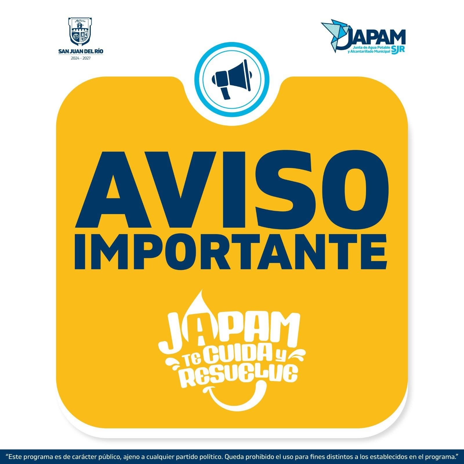 Aviso importante